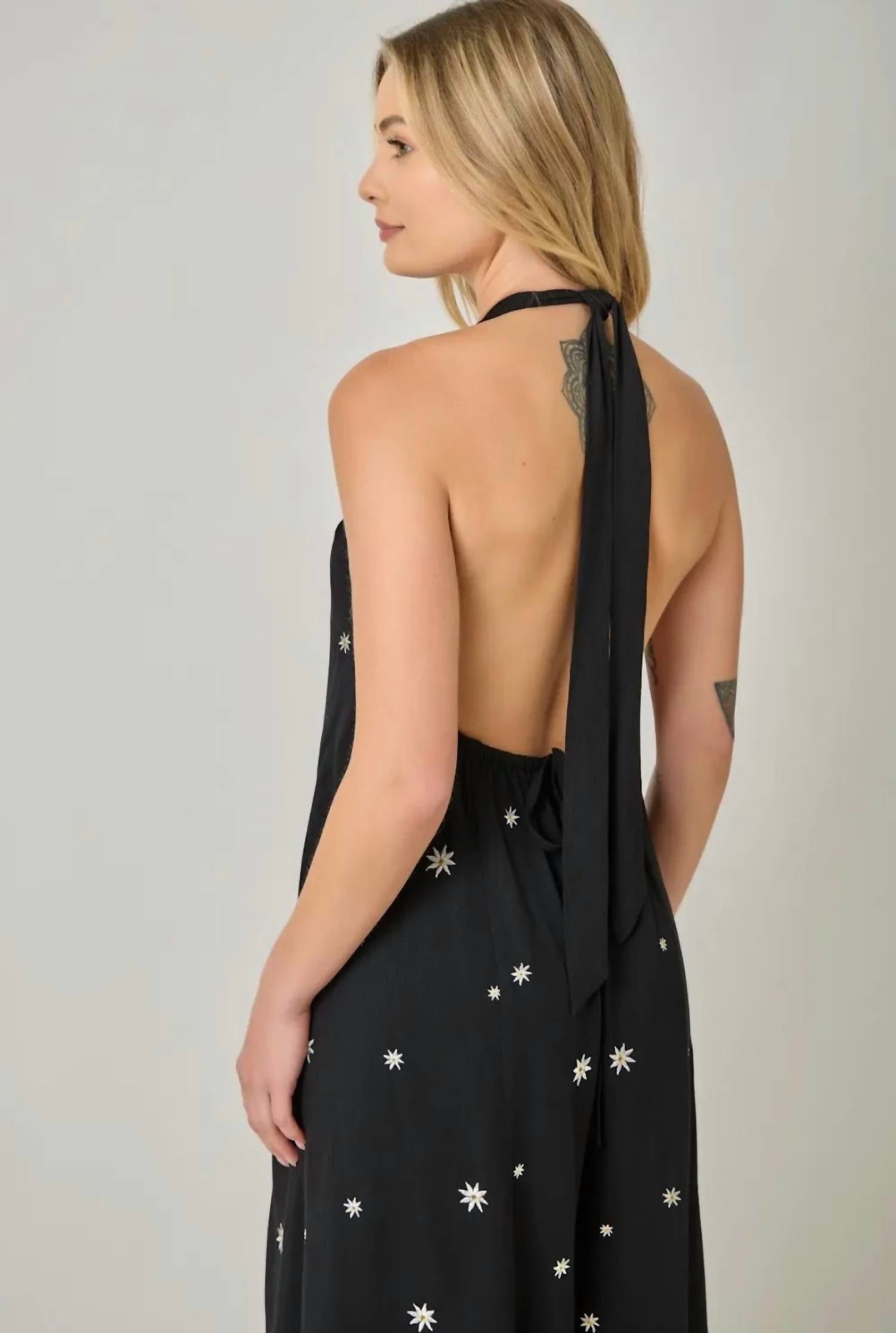 Mystree - Daisy Halter Jumpsuit