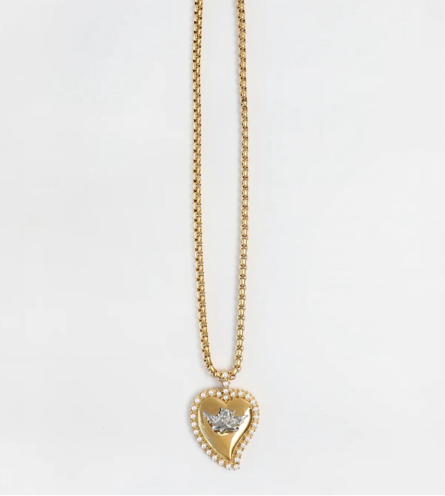Boys Lie - Women's Pearl Heart Necklace