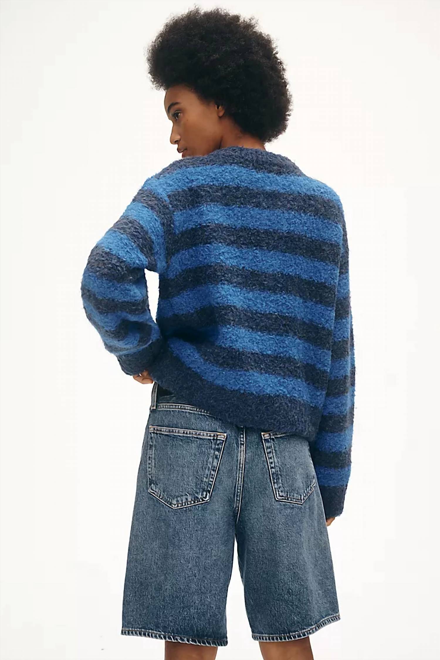 Frnch - Megane Stripe Buttoned Cardigan