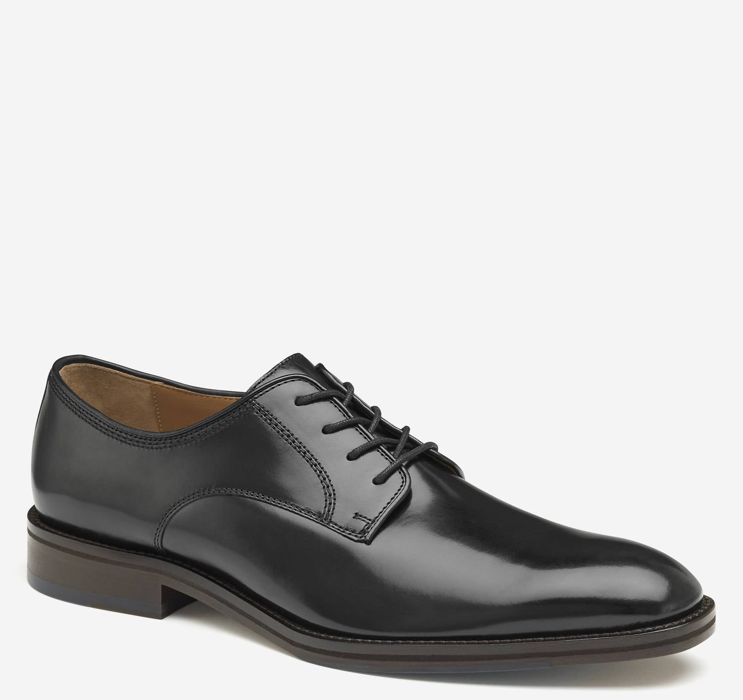 JOHNSTON & MURPHY Men's Meade Plain Toe Oxford Shoes in black - men's shoe