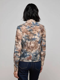 L'Agence - Maia Lace Button Down Shirt