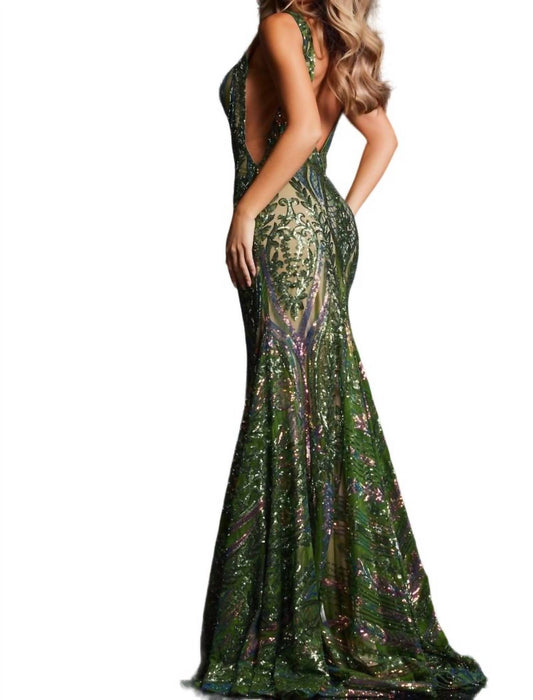 Jovani - Sequin Mermaid Gown