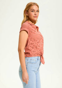 Fdj - Eyelet Button Down Shirt