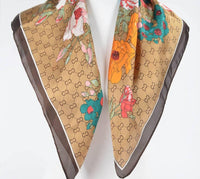 3Am By H&D Accessories - Women's Multi Print Silk Bandana Scarf