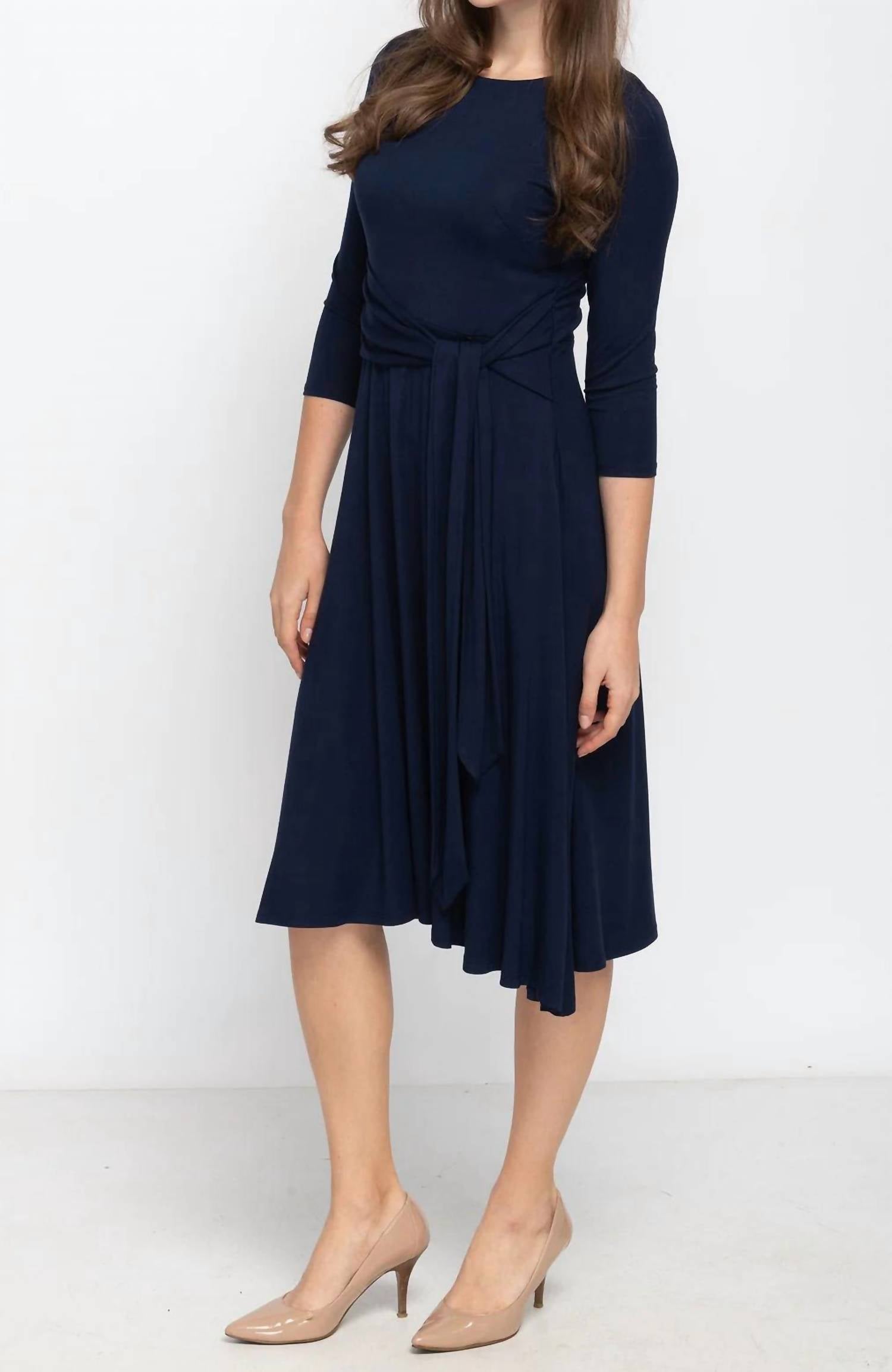 Kmw - Side Tie Midi Dress
