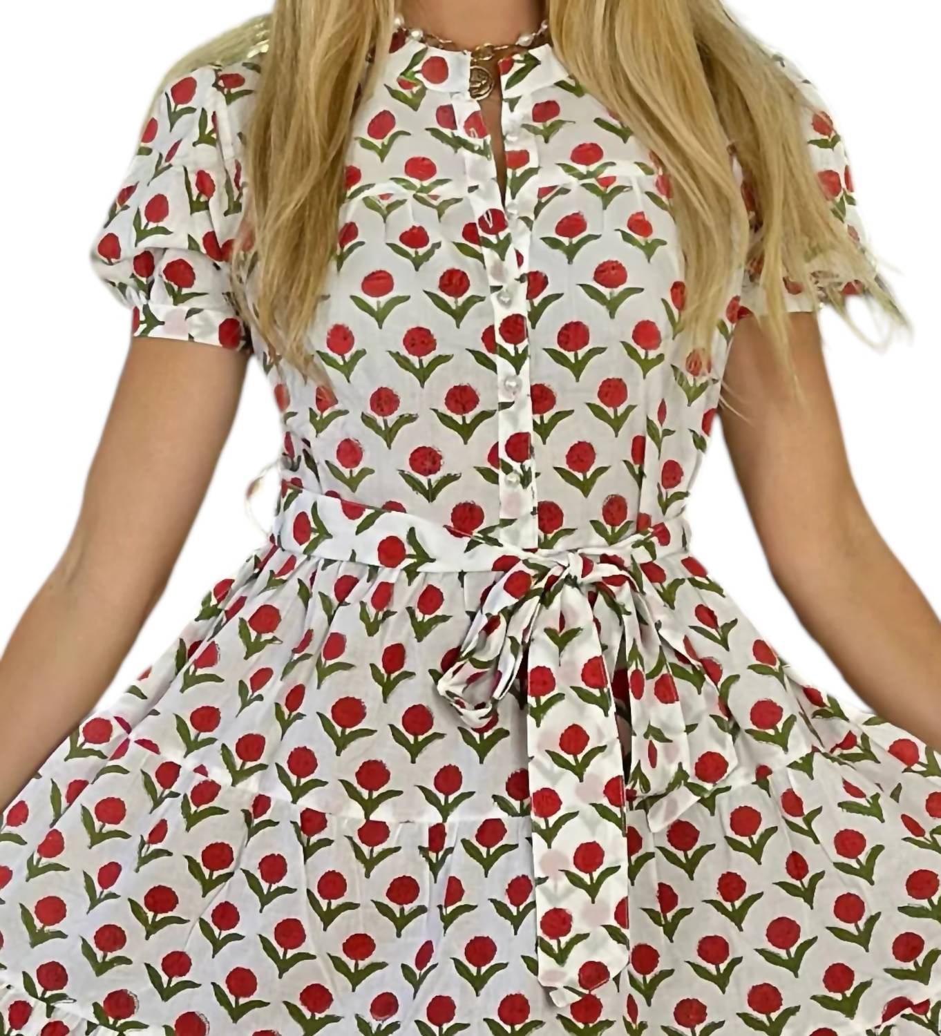 Just Darviny - Ibiza Short Sleeve Mini Dress