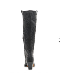 Dolce Vita Women's Ryatt Leather Boots in black - women's shoe - alternate view