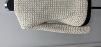 Anneclaire - TAN/WHITE TWEED COTTON CARDIGAN