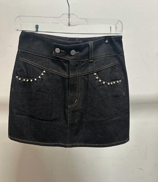 Cloud Ten - Women's Denim Pearl Pocket Skirt