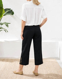 Tribal - Flatten It Tummy Control Wide Leg Pull On Capris Pants