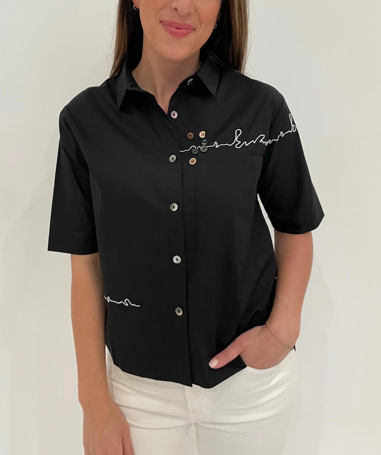 Terra - Angela Short Sleeve Boxy Top