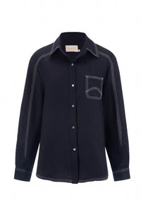 Sancia Women's Landon Top in blue - women's shirt