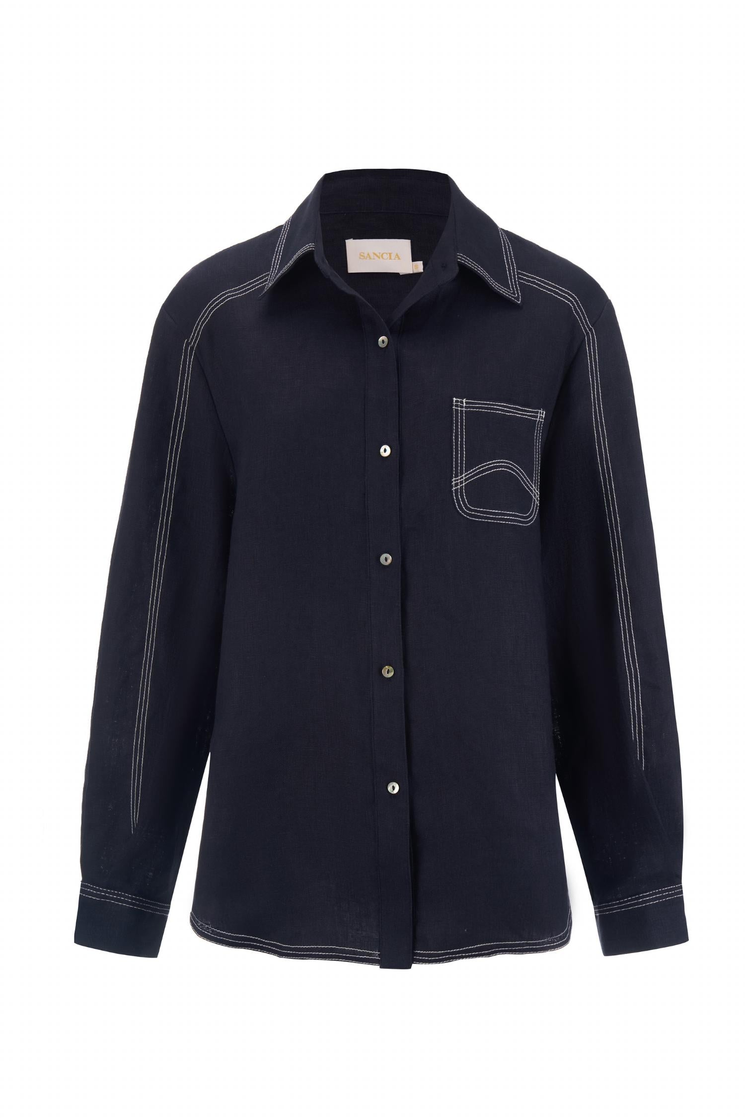 Sancia Women's Landon Top in blue - women's shirt