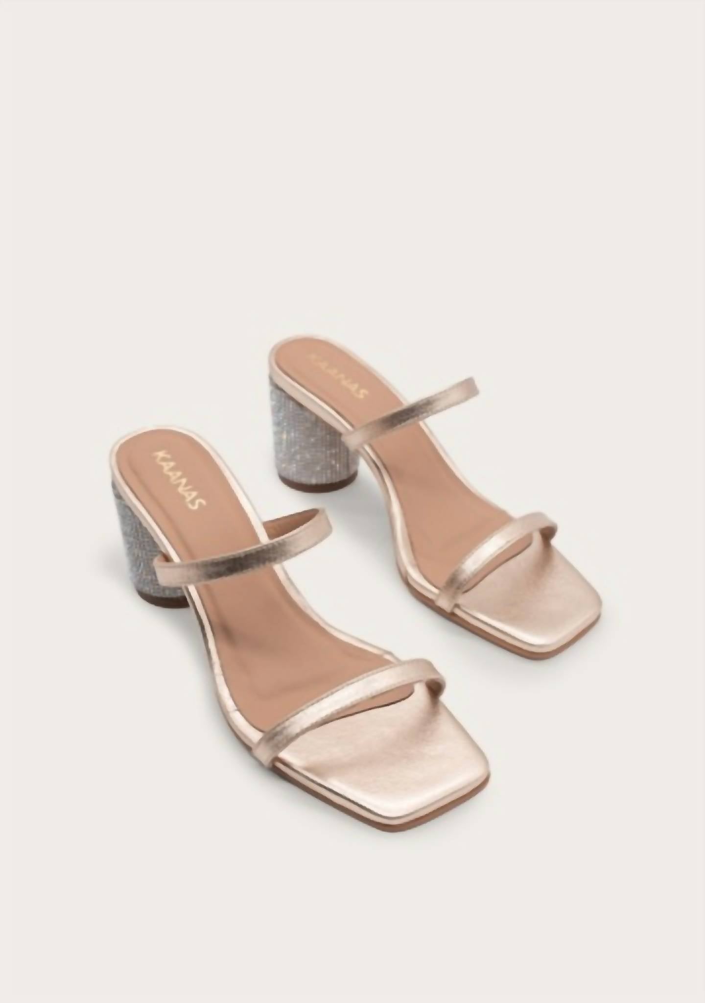 Kaanas - Women's Cullinan Sandal With Embellished Heel