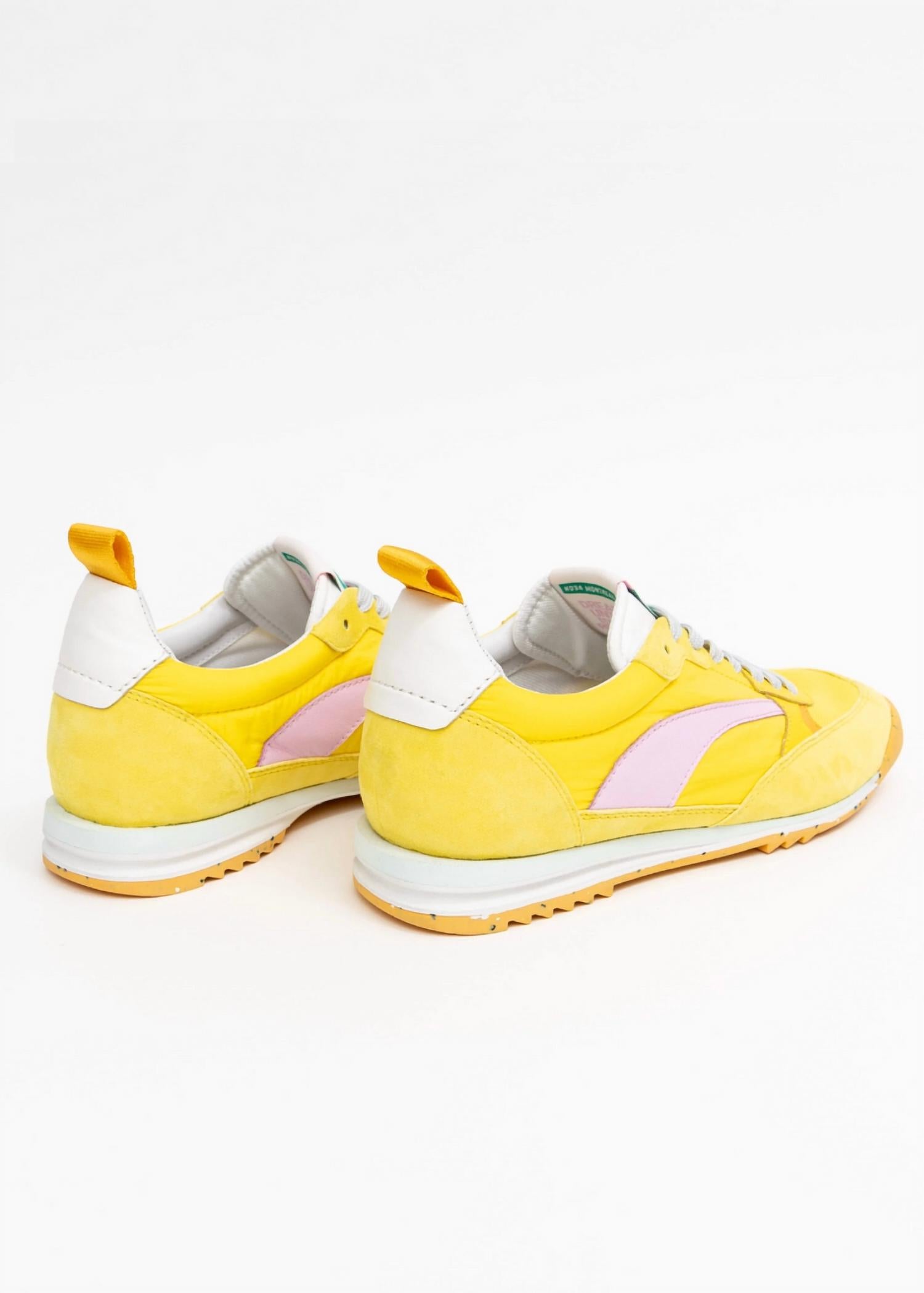 Oncept Women's Montreal Sneaker in yellow blaze - women's sneaker - detail view