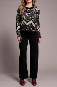 Tribal - Geo Deco Crew Neck Sweater