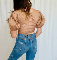 Olivaceous - Laced And Loaded Short Sleeve Top