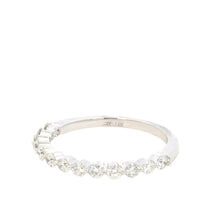Aamiaa - 0.51 Carat Natural Diamond Bar & Prong Set Band Ring - Size 6.5