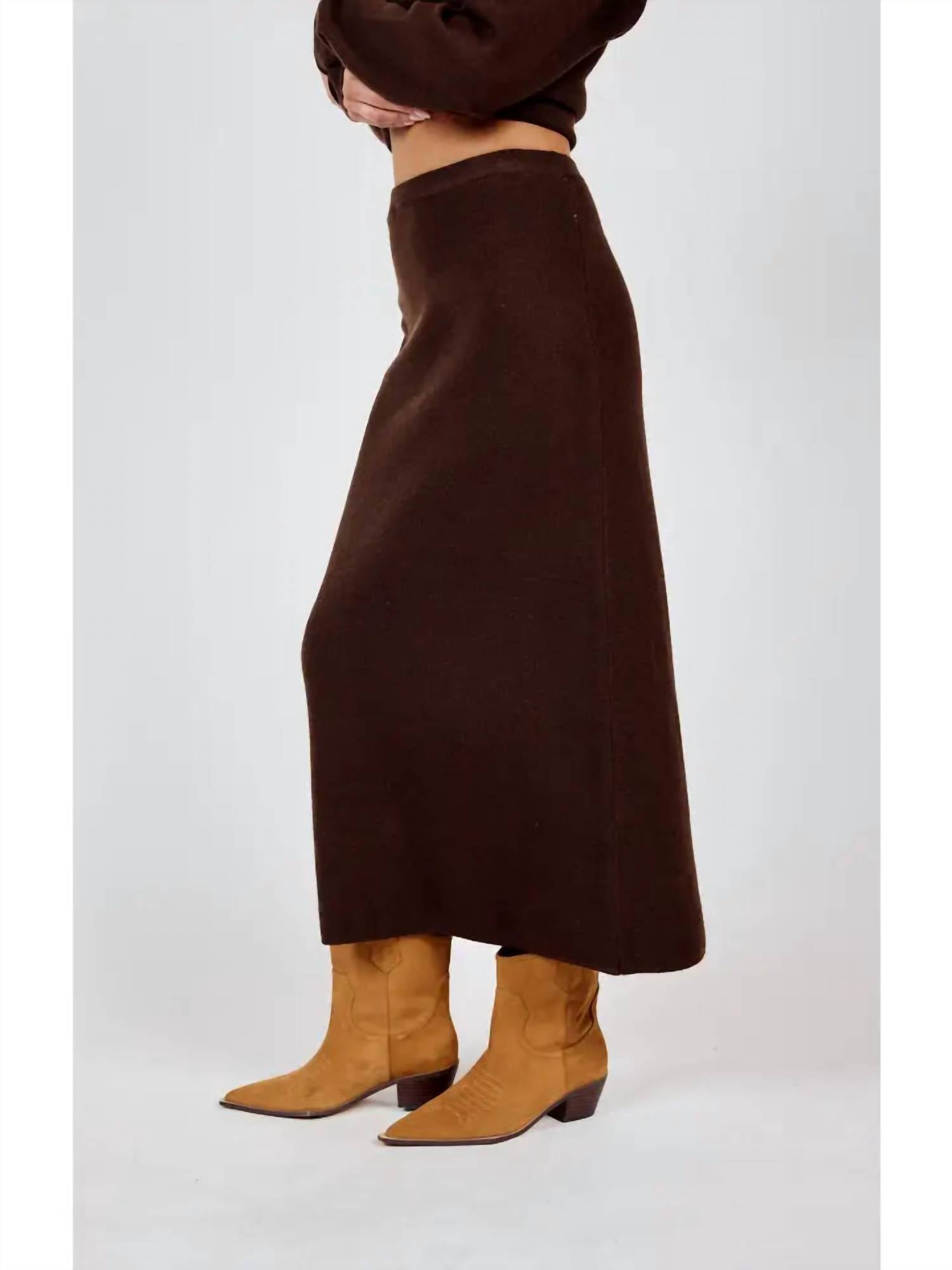 Sadie & Sage - Night Air Knit Maxi Skirt