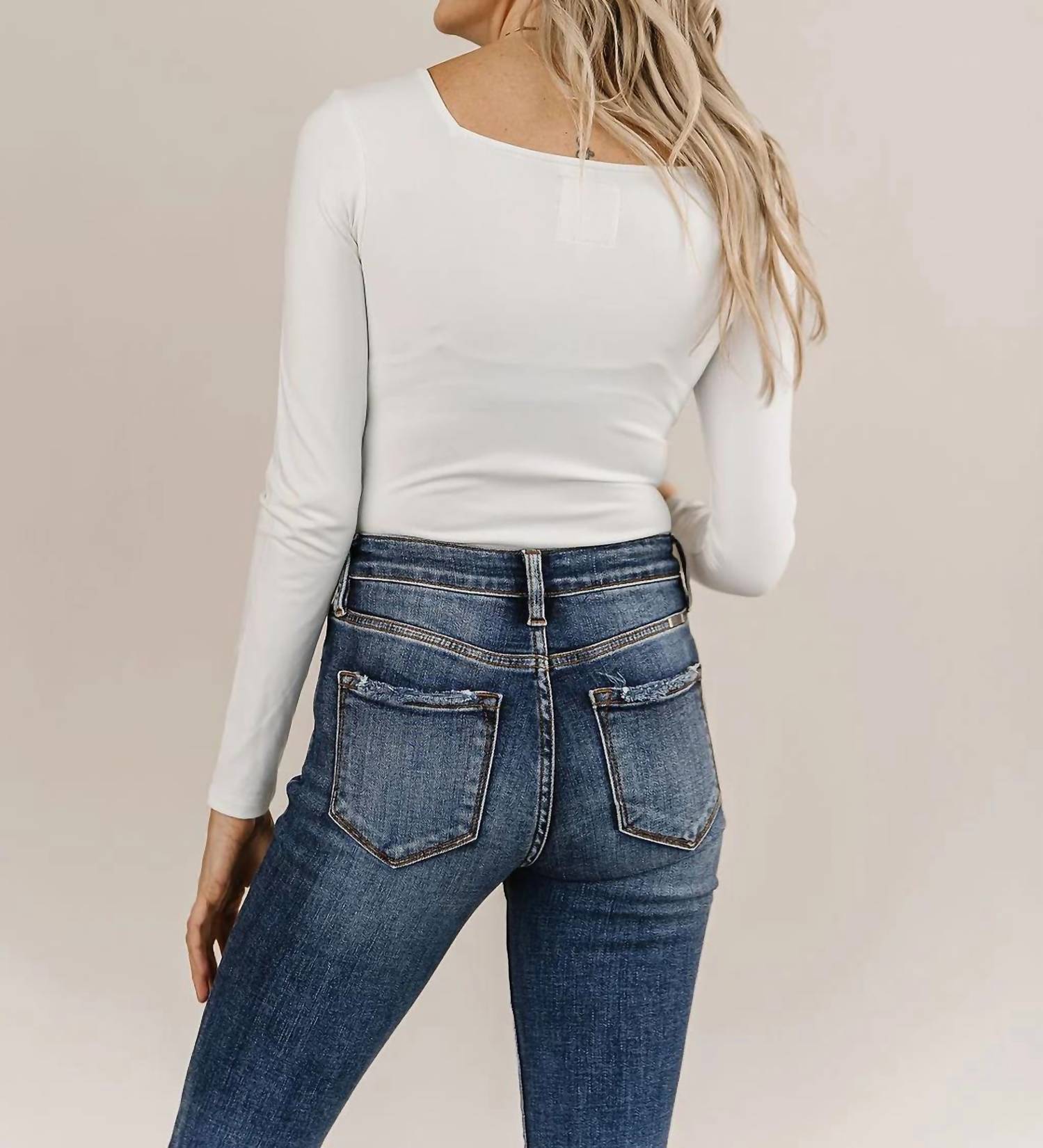 Ampersand Ave - Long Sleeve Square Neck Bodysuit