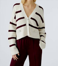 Oui - Long Sleeve Sweater Cardigan