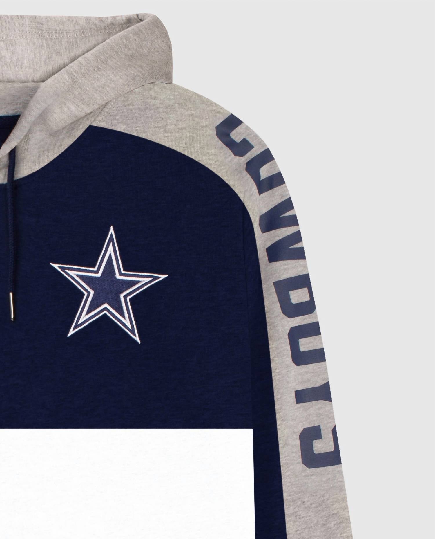 Starter - Men's Dallas Cowboys Zip-front Colorblock Hoodie