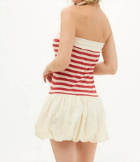 Illa Illa - Americana Terry & Eyelet Bubble Dress