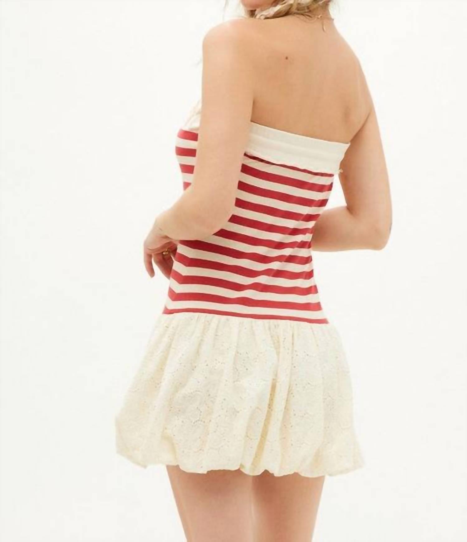 Illa Illa - Americana Terry & Eyelet Bubble Dress
