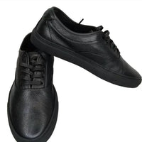 Koio Men's Portofino Leather Low Top Sneakers in black - men's sneaker
