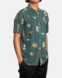 Rvca - Pet Cactus Short Sleeve Shirt