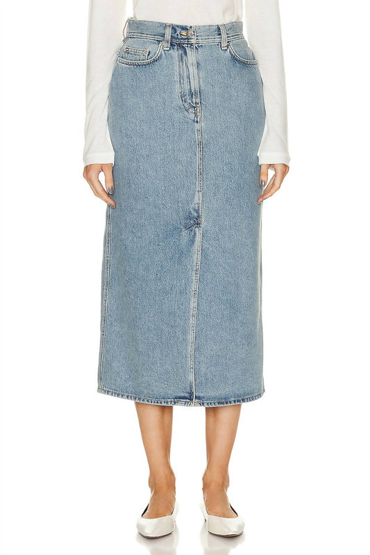 Loulou Studio - Rona Denim Long Skirt