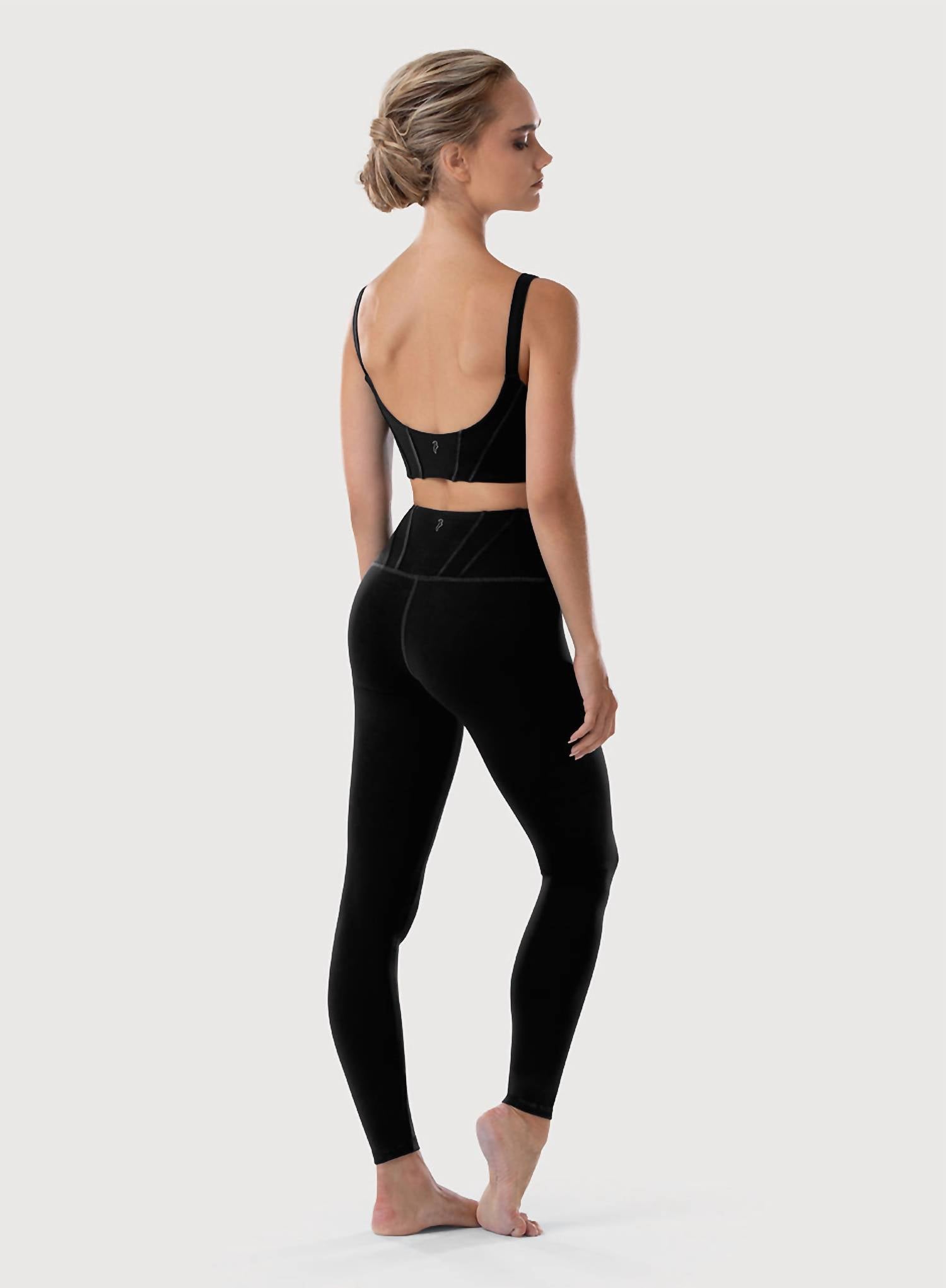 Bloch - Paneled Waist Leggings