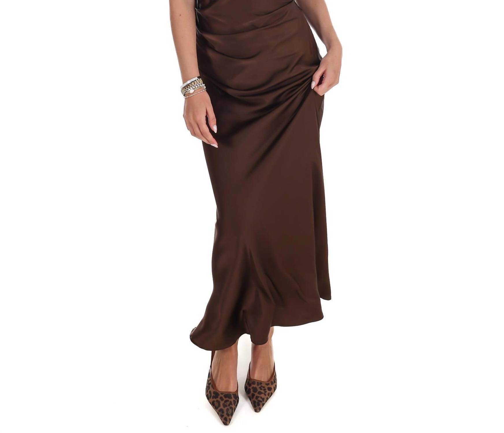 Mable - Satin Luxe One Shoulder Maxi Dress