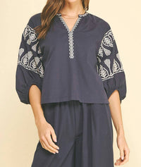 Pinch - Embroidered Blouse