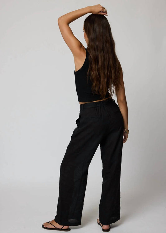 Stillwater - Linen Wide Leg Barrel Pants
