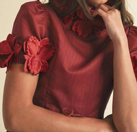 Eb Luxe - 3d Flower Print Mini Dress