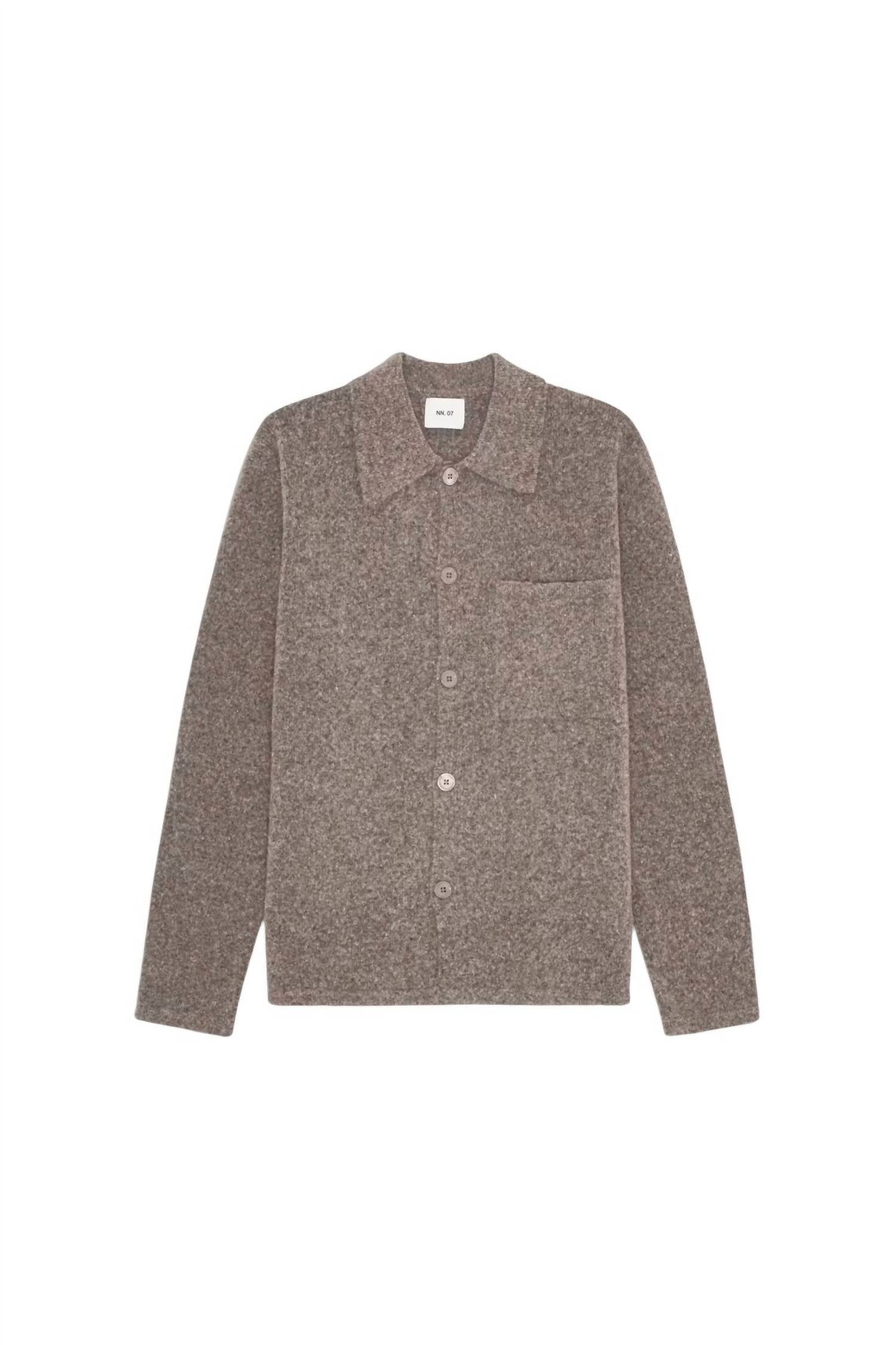NN07 Jonas Long Sleeve Shirt in mable husk - men's long sleeve top - view 4