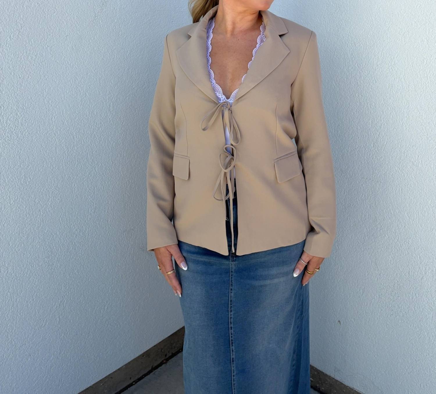 Sans Souci - Camille Tie Front Blazer