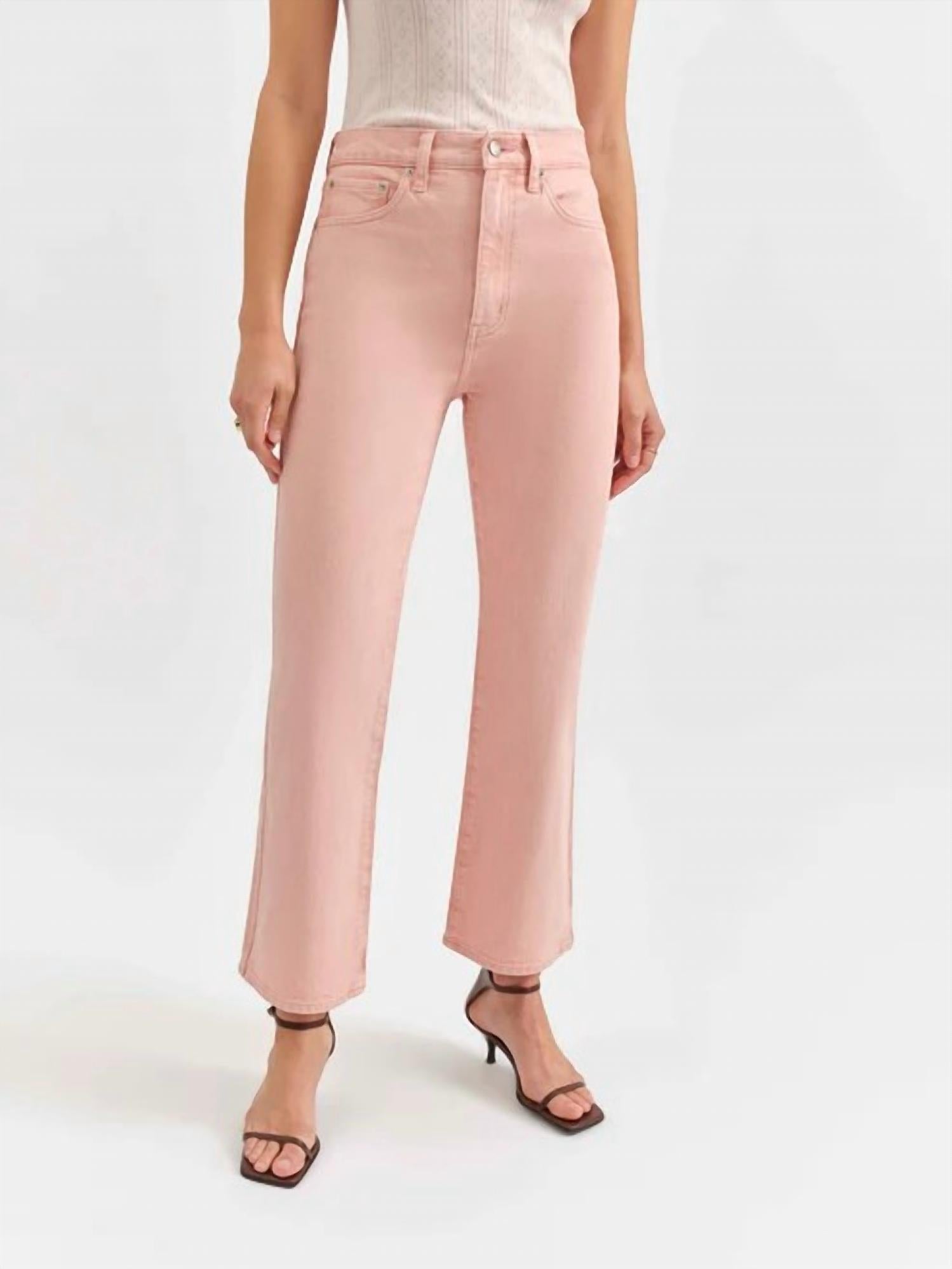 DAZE Soho High Rise Ankle Jeans in rosewater - women's jeans