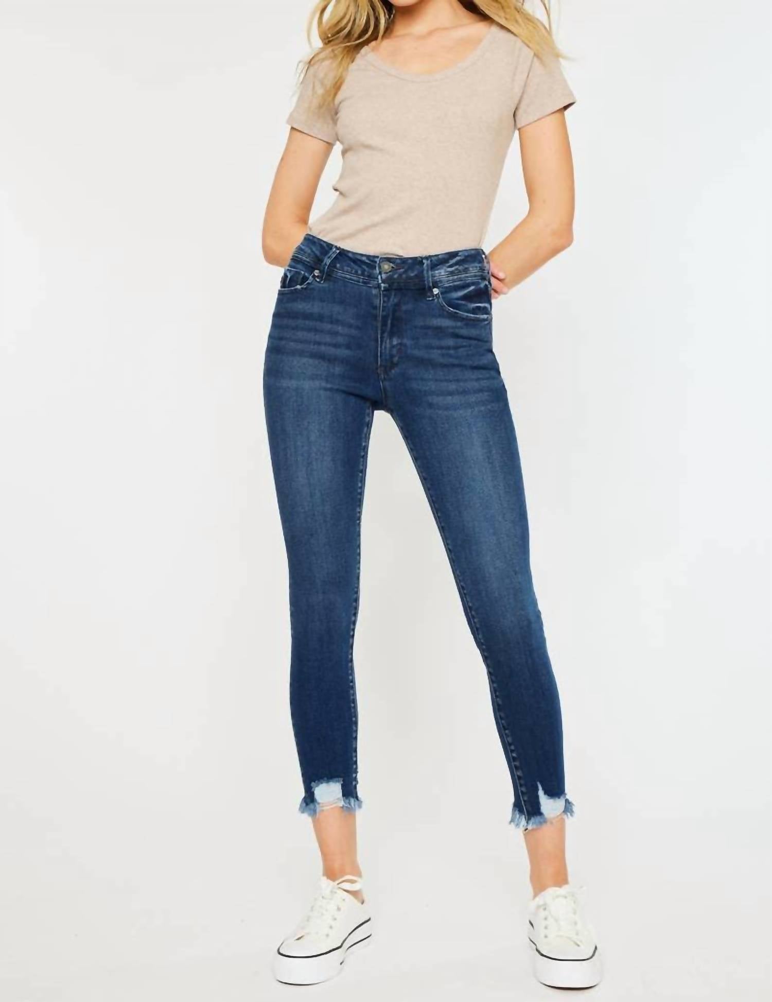 Kancan - High Rise Ankle Skinny Jean
