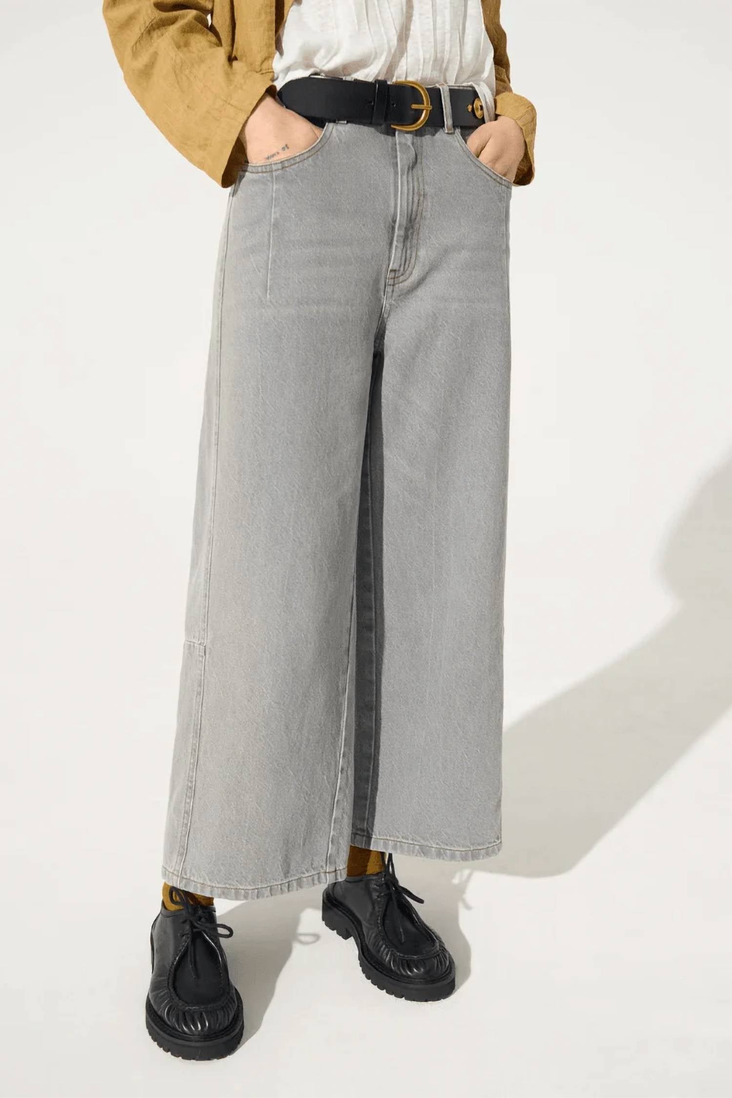 Cotelac - Wide-Leg Cotton Jeans