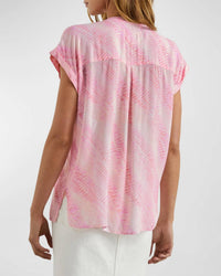 Rails Mel Button Down Top in pink - women's shirt - alternate view
