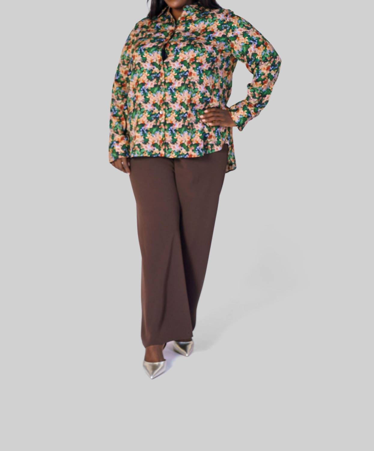 Vince - Wild Primrose Slim Fitted Blouse - Plus