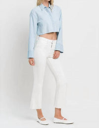 Vervet By Flying Monkey - Marcella High Rise Crop Flare Jeans