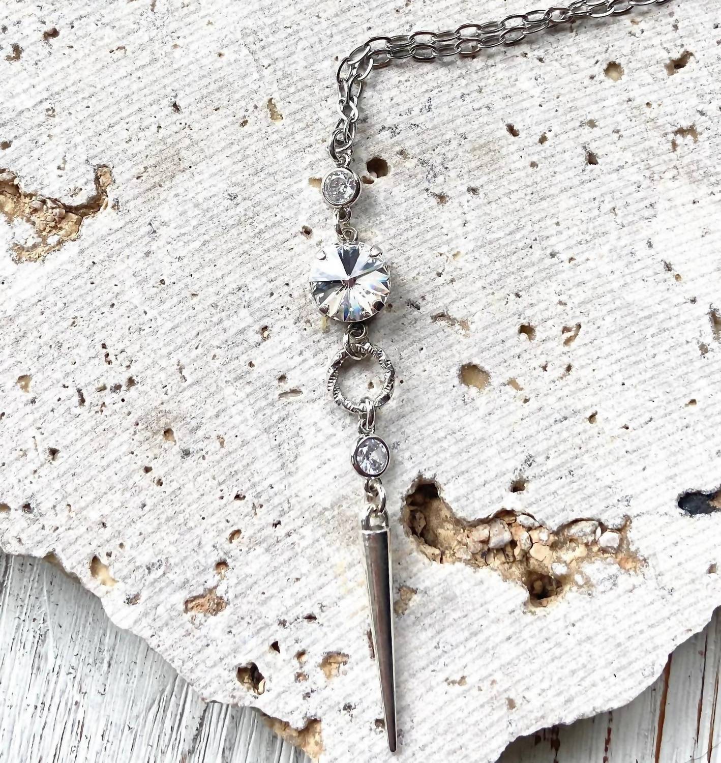 Vb & Co. - Women's Spike Crystal Necklace