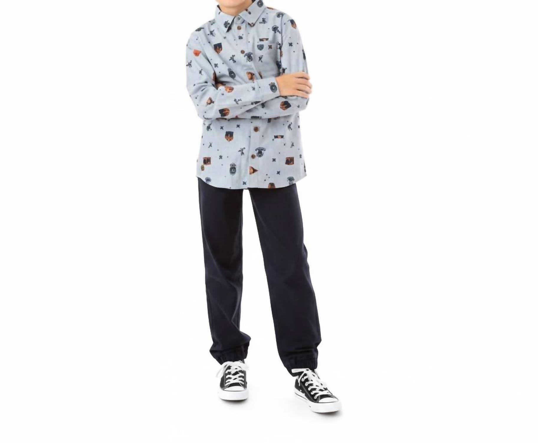 Noruk Collection - Boys Twill Stretch Jogger Pants