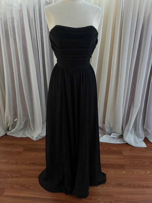 Angelina Faccenda - Women's Crinkled Chiffon Thin Straps Dress