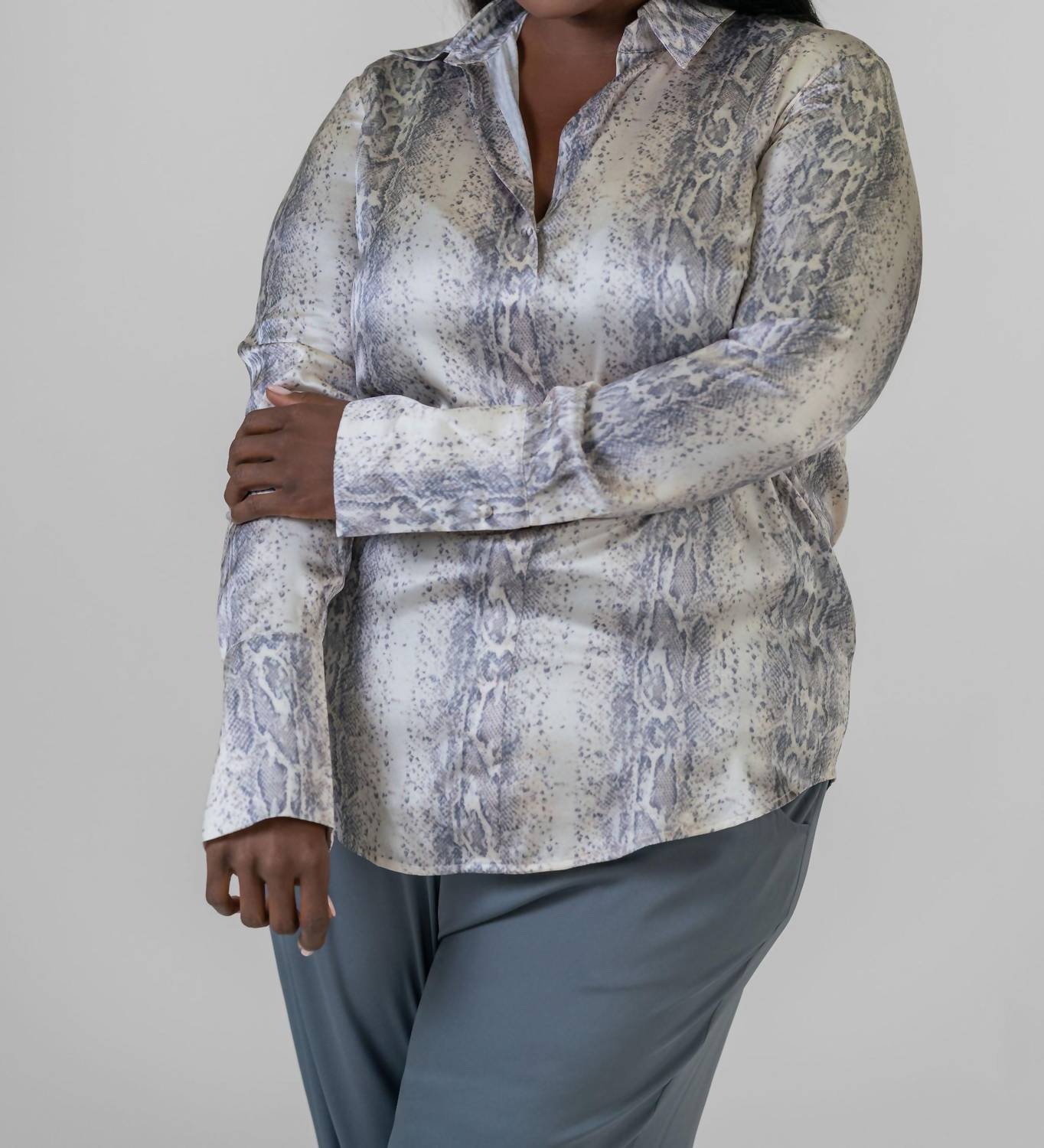 Catherine Gee - Daria French Cuff Blouse - Plus