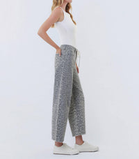 Vervet By Flying Monkey - High Rise Drawstring Barrel Jeans