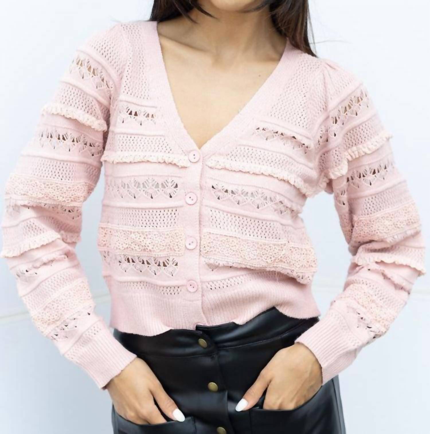 Allison New York - Levy Crochet Cardigan